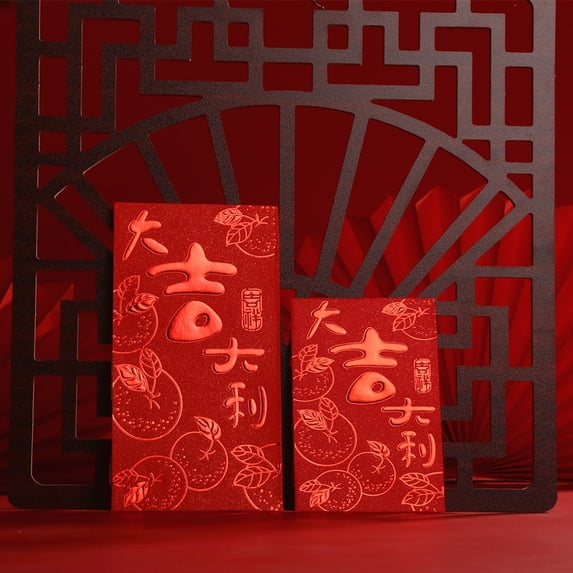 Namzi Red Envelopes Chinese New Year, 12pcs Money Envelopes for Cash Christmas Lucky Money Pocket-Large L