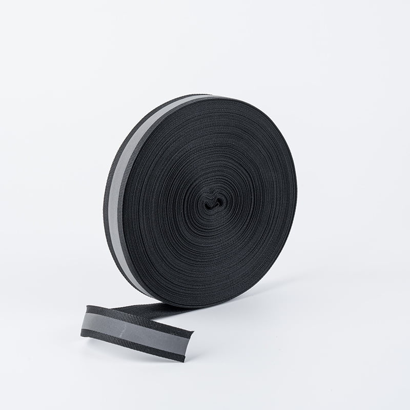 Namzi Reflective Ribbon Reflective Tape,Reflective Webbing,109 Yard Polyester Ribbon for Arts Crafts,Sewing Safety Decoration,Black