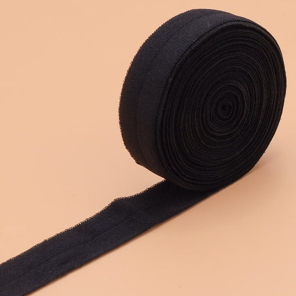 Namzi Ribbons 10 Yards Fold Over Elastic,Sewing Elastic,Stretch Elastic Ribbon,Craft Elastic Band for Hair Bow DIY Crafts,Black