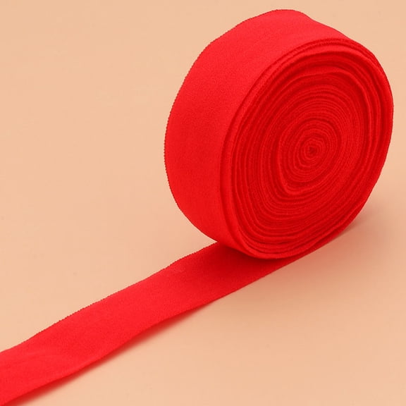 Namzi Ribbons 10 Yards Fold Over Elastic,Sewing Elastic,Stretch Elastic Ribbon,Craft Elastic Band for Hair Bow DIY Crafts,Red