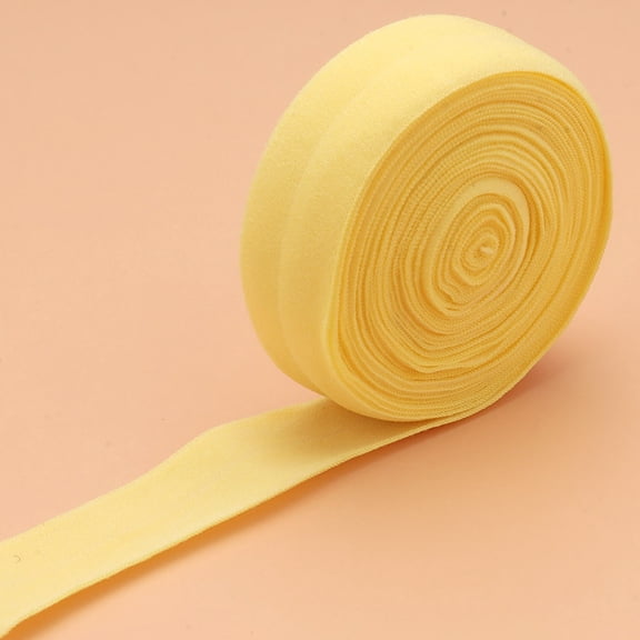 Namzi Ribbons 10 Yards Fold Over Elastic,Sewing Elastic,Stretch Elastic Ribbon,Craft Elastic Band for Hair Bow DIY Crafts,Yellow