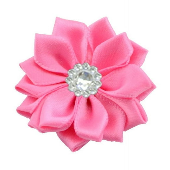 Namzi Ribbons Decor Craft Flowers 10 Pcs DIY Craft Flowers, Wedding Ornaments & Gift Wrapping Decorations,Dark Pink