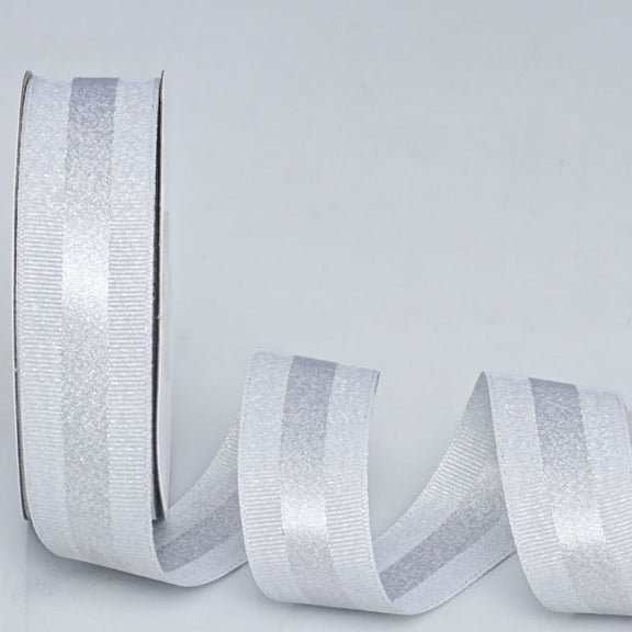 Namzi Satin Ribbons White- 1 Roll Holiday Ribbon, 2.5cm*20yd , for DIY, Flowers, Baking Packaging.