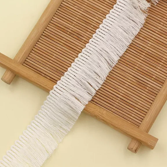Namzi Sewing Fringe Trim 27Yards x 0.98 Inch Tassel Trim Sewing Accessory Lace for Clothes Home Decoration-D24
