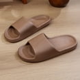 thumbnail image 1 of Namzi Slippers for Women and Men Non Slip Quick Drying Shower Slides Bathroom Sandals ，Ultra Cushion ，Thick Sole（Size：40-41，Brown）, 1 of 2