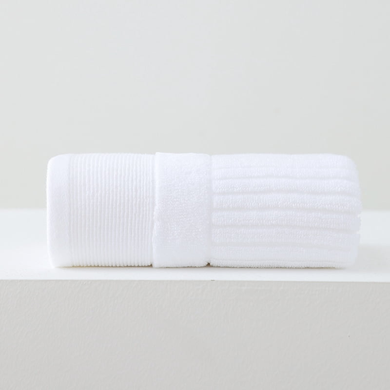 Namzi Small Face Towels - 8-Pcs White Cotton Towel Set, 34*35cm 100% Cotton, Soft Absorbent, Ideal Bathroom Bath Towels for Daily Facial Use,