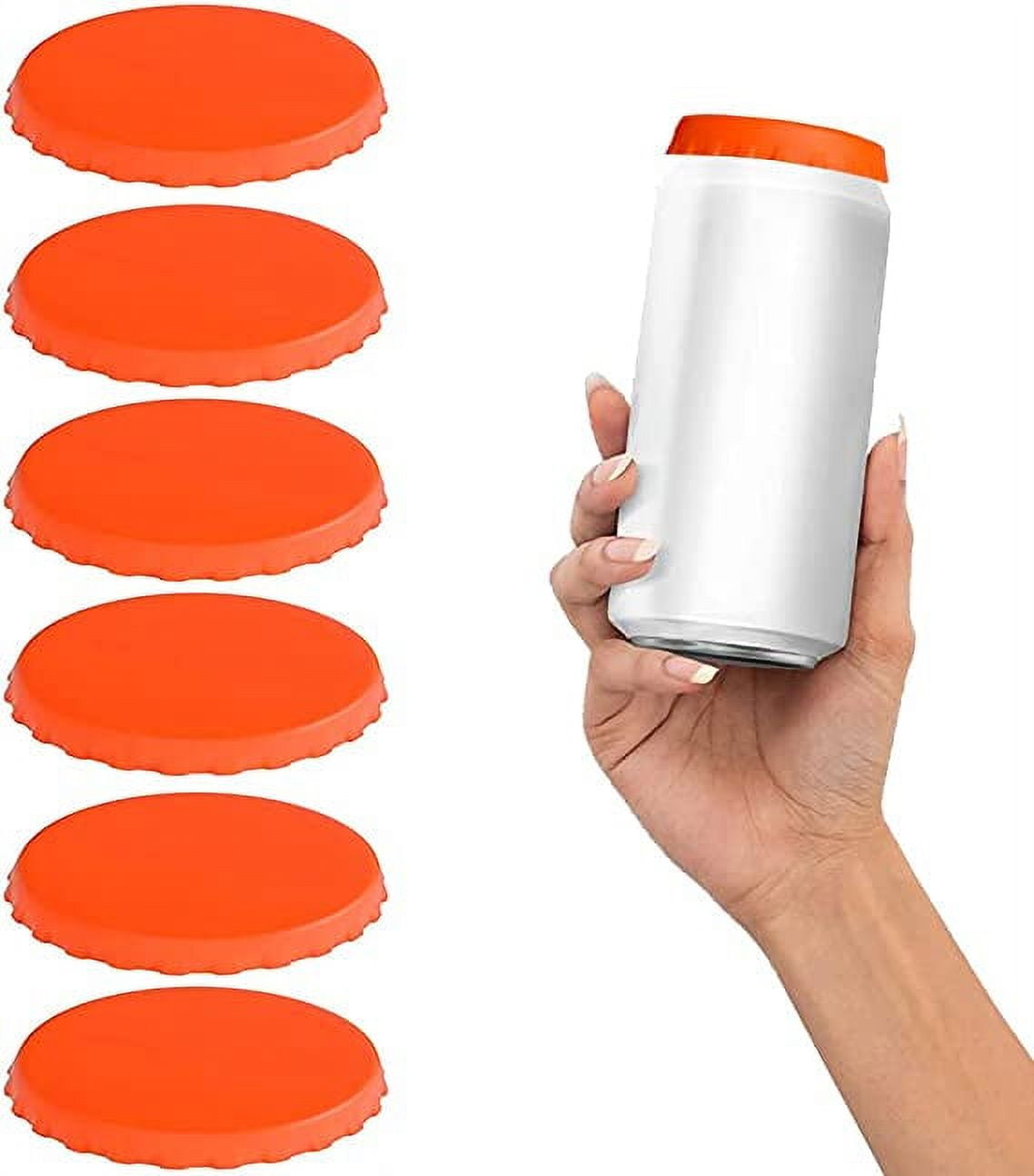 Namzi Soda Can Lids 6Pack, Reusable Silicone Soda Saver Can Lids, Soda