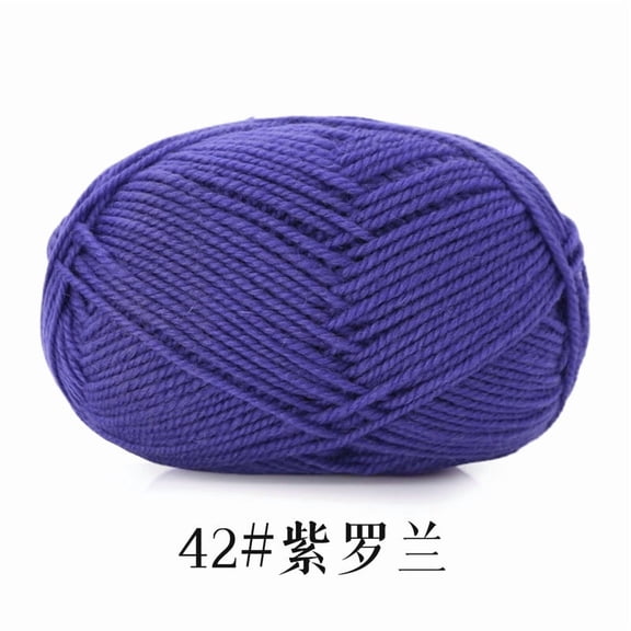 Namzi Soft Crochet Yarn,Medium purple- 1 roll Mercerized Cotton, Smooth for DIY Scarves, Hats & Home Crafts