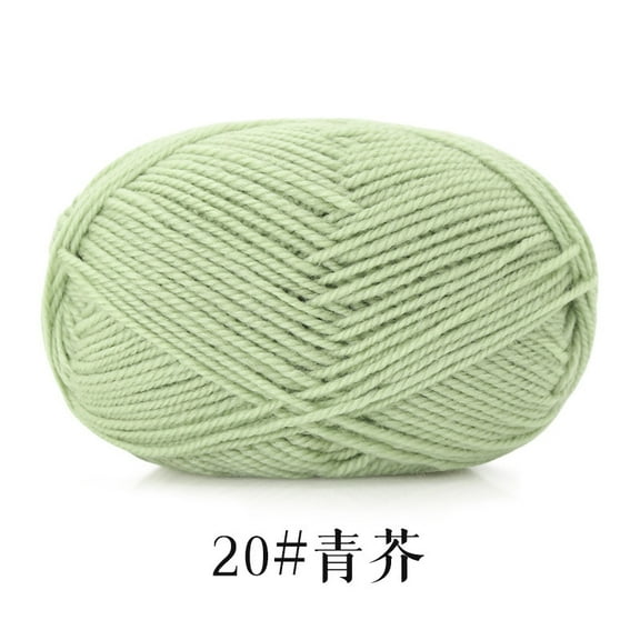 Namzi Soft Crochet Yarn, light green- 1 roll Mercerized Cotton, Smooth for DIY Scarves, Hats & Home Crafts