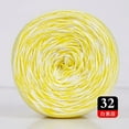 thumbnail image 1 of Namzi Soft Yarn for Crocheting - 1 roll Yarn Multicolor, Gradient Cotton Yarn, Ultra-Soft & Breathable, Ideal for Handcrafts, Yarn Category, Easy to Weave.White+Yellow, 1 of 4
