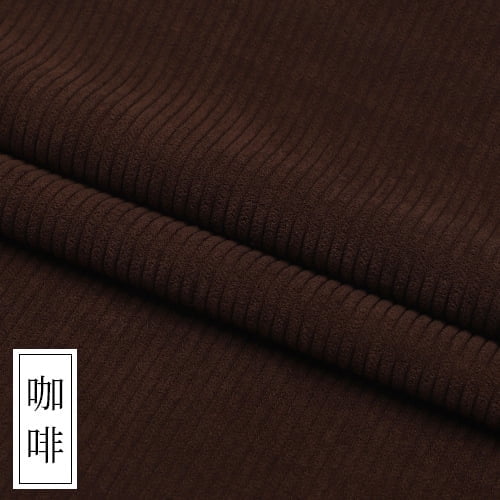Namzi Solid Color Corduroy Fabric,Soft and Comfortable Fabric for Sofa Chair Covers,Throw Pillow Cover,DIY Sewing Clothes,39*61 Inch,Coffee Color