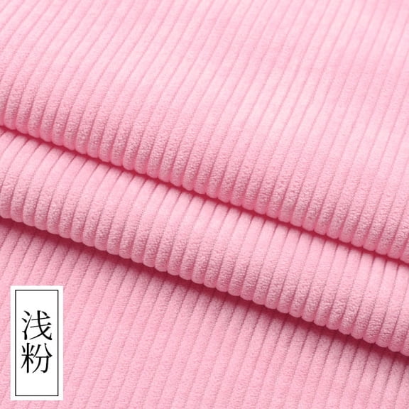 Namzi Solid Color Corduroy Fabric,Soft and Comfortable Fabric for Sofa Chair Covers,Throw Pillow Cover,DIY Sewing Clothes,39*61 Inch,Pink