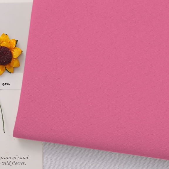 Namzi Solid Color Cotton Fabric,Comfortable and Breathable Fabric for Throw Pillow Covers,Chair Covers,DIY Sewing Clothes,Crafts,39.37*59.06in,Dark Pink B