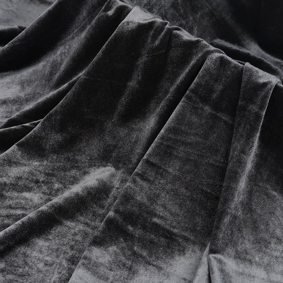 Namzi Solid Color Velvet Fabric,39*63 in Soft Smooth Fabric for Sofa Covers,Chair Covers,Curtains,DIY Sewing Clothes,Crafts,Dark Grey
