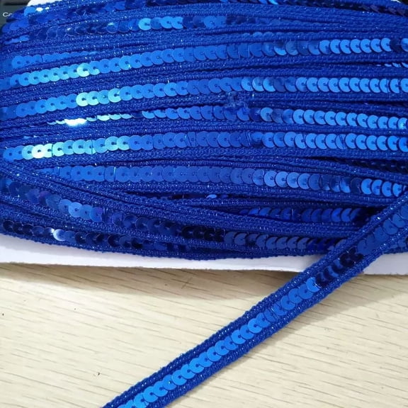 Namzi Sparkly Sequin Trim, 0.5 Inch Flat Glitter Sequin Ribbon,Bling Fabric Sewing Crafts Embellishment,10 Yards,G15