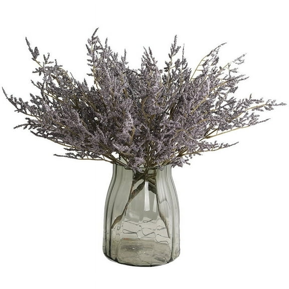 Namzi Spring Flowers, Green Plants, and Home Decoration Simulation Bouquet of Lover Grass 36cm 1 piece (purple)
