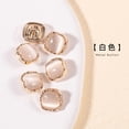 thumbnail image 1 of Namzi Square Buttons for Clothes - White, 10.0 MM/0.39 in Size, 50 Pcs Total, Metal-Cat's Eye Stone material Chic & Sturdy for Garment Fixes & Great for DIY Sewing & Custom Clothing Details, 1 of 3