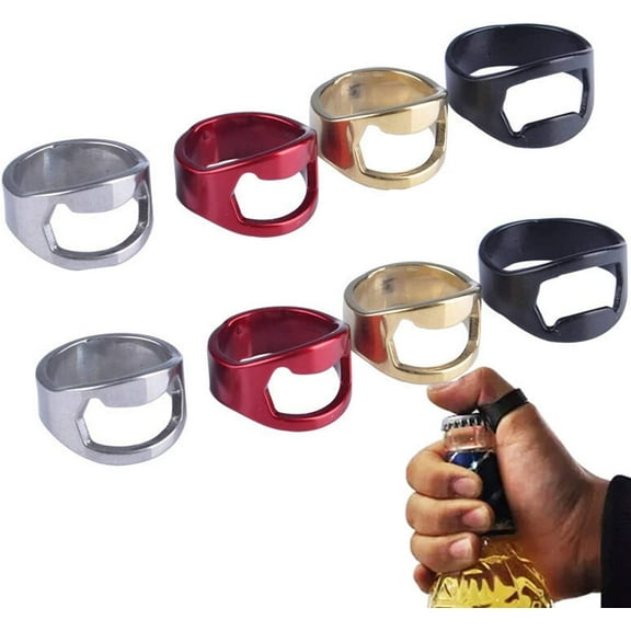 Namzi Stainless Steel Beer Ring Bottle Opener Pack of 22mm (8 pack)