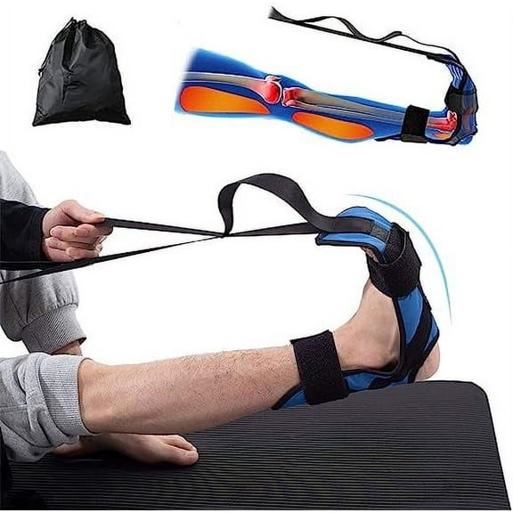 Namzi Stretching Strap, Fitness Yoga Stretch Strap with 7 Loops, Foot and Calf Stretcher Ankle Stretch Bands, Improve Strength Relieve Pain for Plantar Fasciitis Achilles Tendonitis Spurs