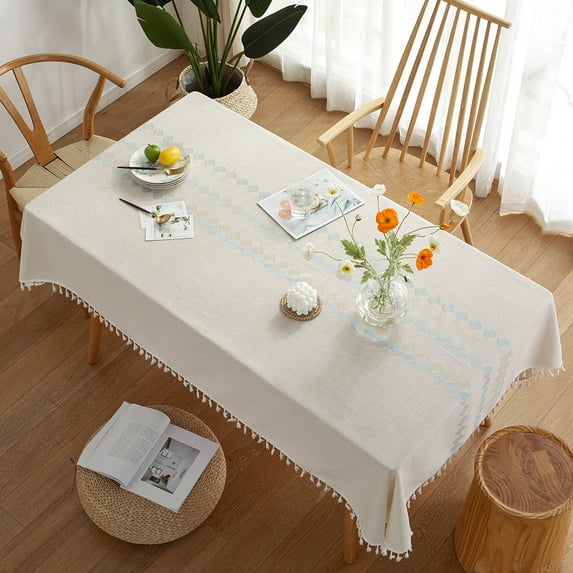 Namzi Stylish Square Rectangular Tablecloth/Table Cover for Kitchen Dinning Tabletop Decoration Rectangle/Oblong 55 X 102 in