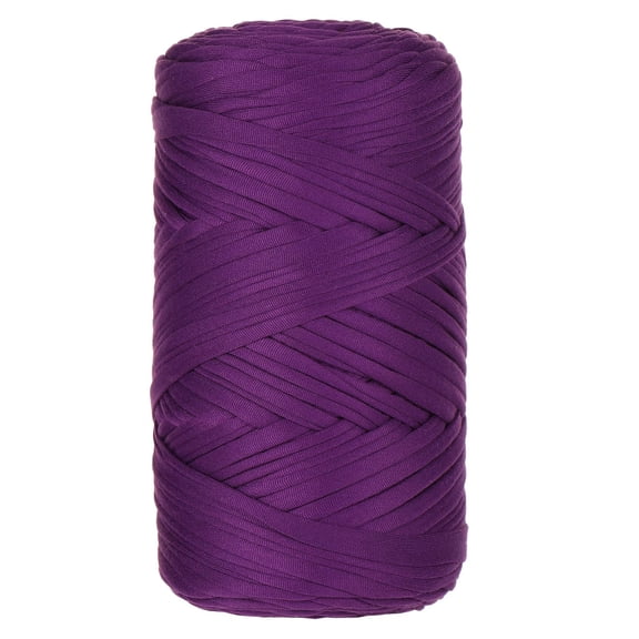 Namzi Thick Crochet Yarn - 1 roll deep purple Cloth Strip Yarn, Polyester Material, Soft & Sturdy, Ideal for Knitting Projects, Belongs to Yarn Category, Easy to Weave & Shape