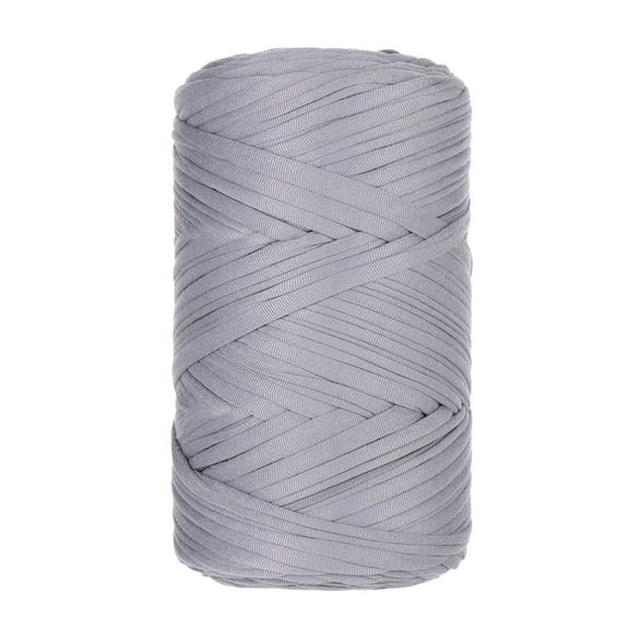 Namzi Thick Crochet Yarn - 1 roll grey Cloth Strip Yarn, Polyester Material, Soft & Sturdy, Ideal for Knitting Projects, Belongs to Yarn Category, Easy to Weave & Shape