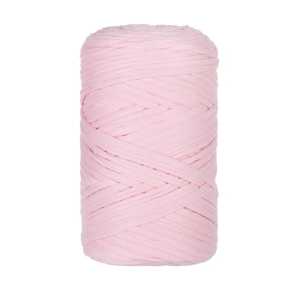 Namzi Thick Crochet Yarn - 1 roll light pink Cloth Strip Yarn, Polyester Material, Soft & Sturdy, Ideal for Knitting Projects, Belongs to Yarn Category, Easy to Weave & Shape