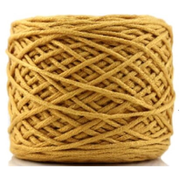 Namzi Thick Crochet Yarn, 16 Share Chunky Yarn (turmeric) - 1 roll High Quality Soft Cotton Yarn for Crocheting, Knitting, DIY Craft Projects (Scarves, Hats, Blankets)