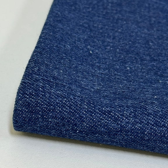 Namzi Thickened Denim Fabric,Twill Non Elastic Denim Material for Coat,Jeans Skirt,Handbag,Doll Hanging Piece,39*67in,Dark Blue