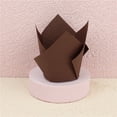 thumbnail image 1 of Namzi Tulip Baking Cupcake Liners, 300 Count Liners Count Cupcake and Muffin Wrappers (Brown), 1 of 5