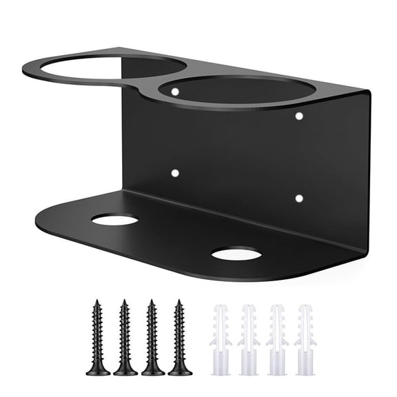 Namzi Universal Steel spray Bottle Rack Heavy spray Bottle Rack Organizer Easy to Install Wall mounted Paint spray Bottle Organizer Garage Home Work Area Storage Rack (Double Hole)