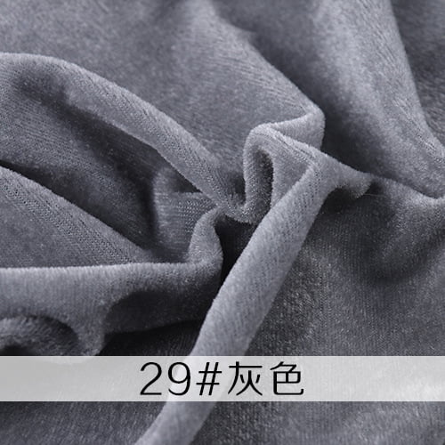 Namzi Velvet Fabric for Sewing Apparel Costume, Soft Polyester for Clothes Crafts, DIY Material, 1 Yard,Grey