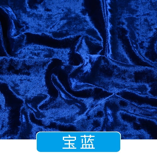 Namzi Velvety Fabric 1 Yard Soft Polyester Fabric for Sewing Apparel, Curtains & Home Decor, Plush DIY Craft Material, Dark Blue