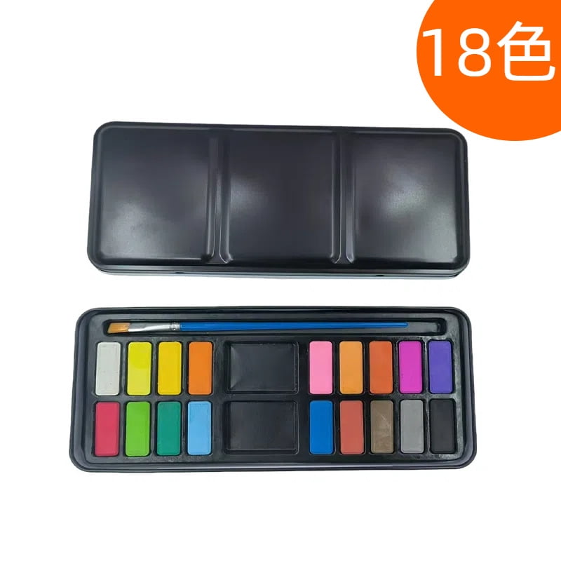 Namzi Watercolor Paint Watercolor Set, Watercolor Paints, Solid Watercolor, 18 Colors, Ideal for Art Creation-Black Box