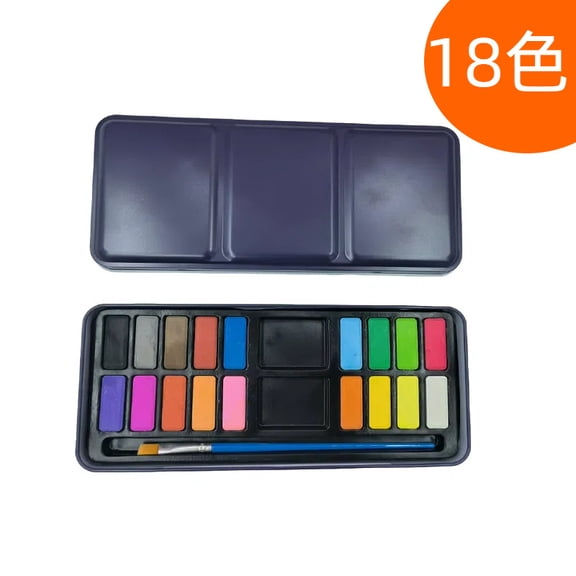 Namzi Watercolor Paint Watercolor Set, Watercolor Paints, Solid Watercolor, 18 Colors, Ideal for Art Creation-Blue Box
