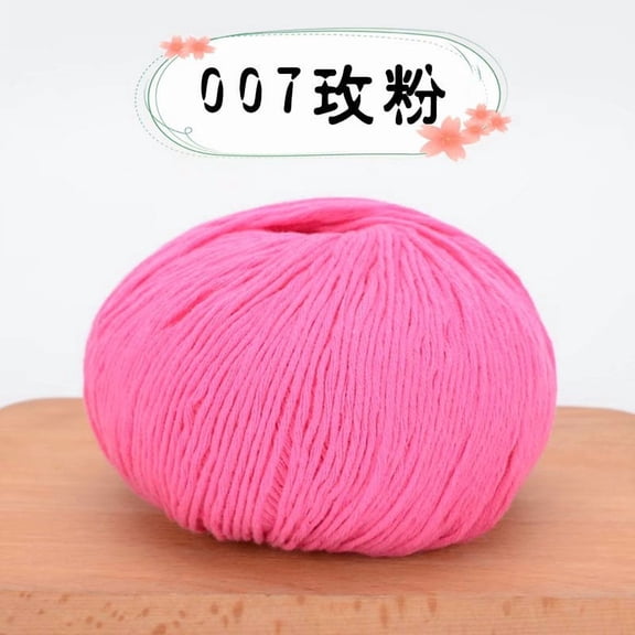 Namzi Weaving Yarn for Crocheting - 8 Strands Cotton Yarn, 2 Rolls rose pink Yarn Packs, Premium Soft Yarn for DIY Craft Projects, Durable & Easy-to-Use Yarn for Crocheting Enthusiasts