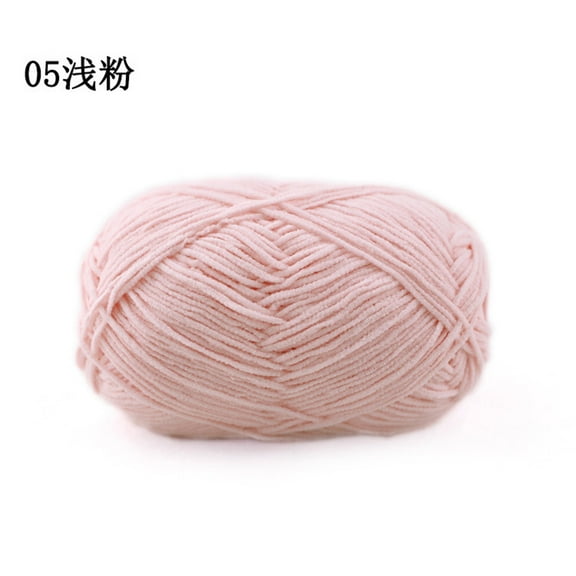 Namzi Weaving Yarn, (light pink) - 1 roll , High-Quality Polyester Yarn, Easy Crochet Yarn for DIY Craft Projects,uitable for All Skill Levels, Ideal for Crochet Scarves, Hats & Decorations