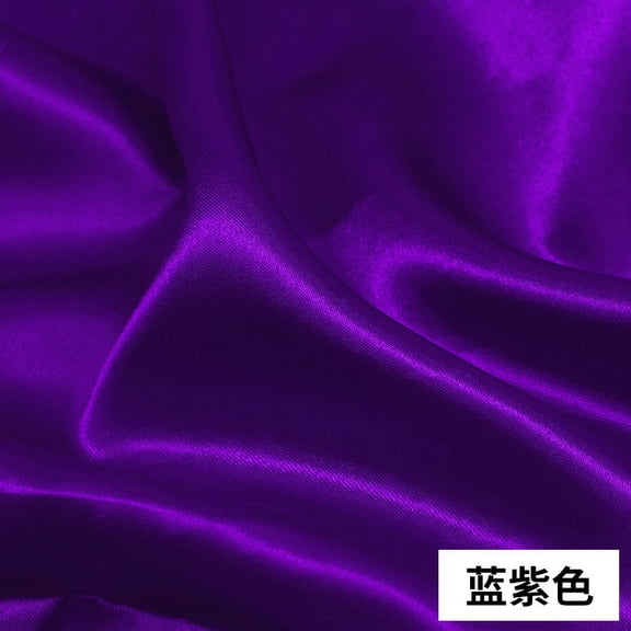 Namzi Wedding Dresses Satin Material, Wrinkle-Resistant Fabric for DIY Sewing Craft, Party Decor Backdrop,1 Yard,Purple