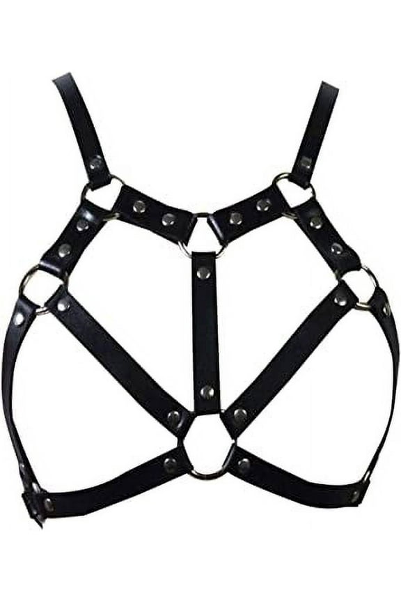 Womens Leather Harness Punk Body Chest Straps Waist Belts Caged Adjustable