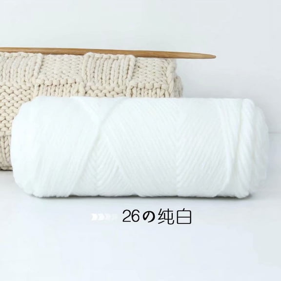 Namzi Wool Yarn for Knitting & Crocheting Projects - Premium Hand Dyed Yarn, 200g Weight Yarn, Soft & Durable Wool YarnWhite