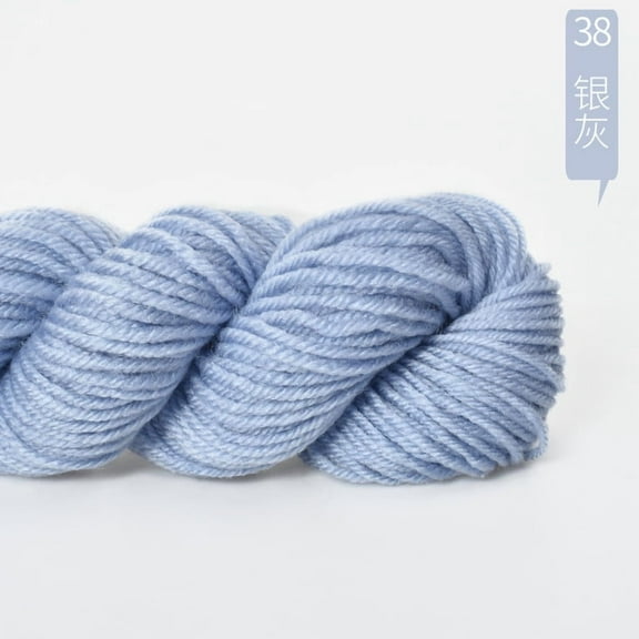 Namzi Yarn for Knitting,silver grey- 2 Roll 4 Shares Premium Acrylic, Soft for Crocheting with Smooth Texture, Lightweight & Easy to Stitch, Ideal for DIY Handcrafts & Diverse Handmade Crafts