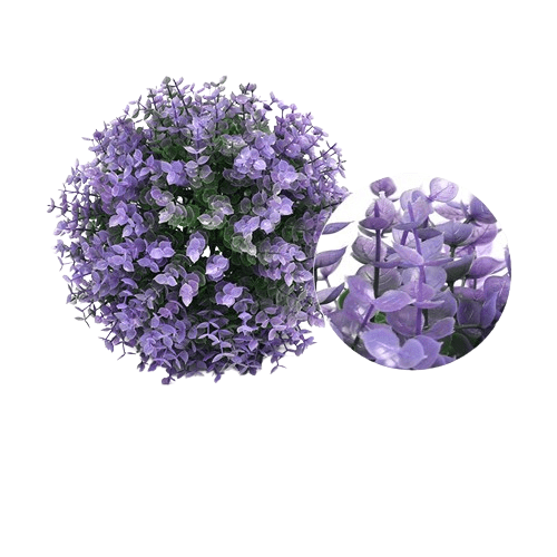 Namzi artificial plant boxwood decorative grass lifelike plant decoration, used for courtyard balcony decoration before weddings, 35cm rose colored front porch decoration (lake blue)