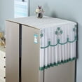 thumbnail image 1 of Namzi-b 1 piece anti slip refrigerator dust cover cloth, washing machine cover cloth, protective cover, single door double door freezer dust cover 55 * 50cm (green), 1 of 1