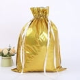 thumbnail image 1 of Namzi-b 10pcs 20.08x15.35inch Christmas Gift Bags Holiday Wrapping Bags,Drawstring Christmas Gift Bags Christmas Foil Gift Cloth Gift Bags(Gold), 1 of 4
