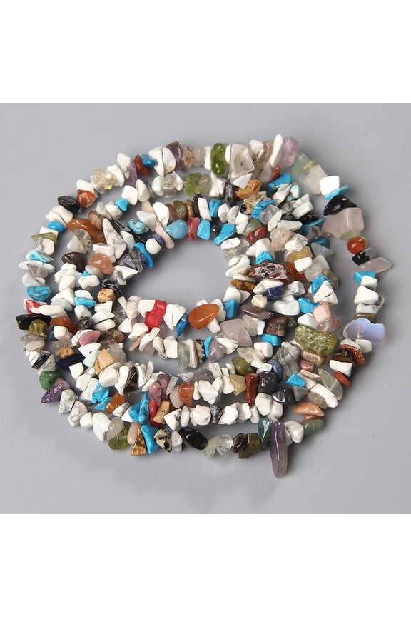 2 pieces 5-8mm irregular mixed color natural stone jewelry DIY bracelet necklace accessories natural crushed stone loose bead accessories