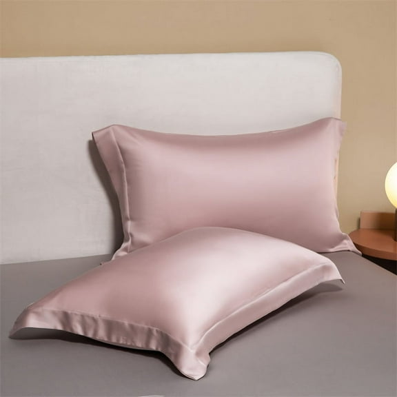 Namzi-b 2Pcs 60 tencel pillowcases Start your dream night with this comfortable, breathable pillowcase 18.9x29.13inch(Seed meal