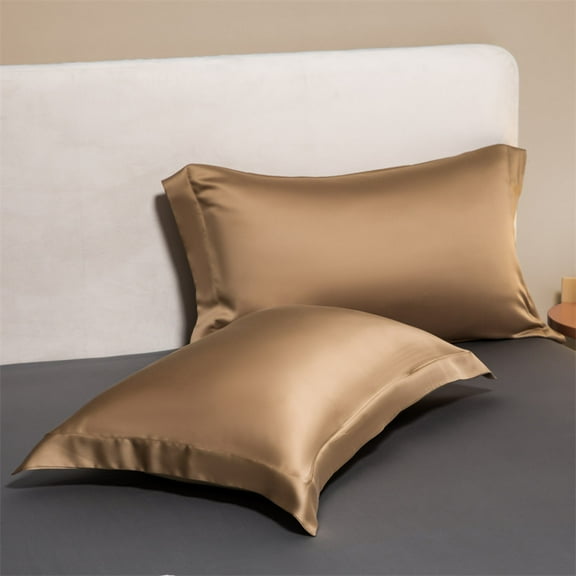 Namzi-b 2Pcs 60 tencel pillowcases Start your dream night with this comfortable, breathable pillowcase 18.9x29.13inch(brown