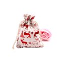 thumbnail image 1 of Namzi-b 50pcs Christmas Drawstring Bags Bronzing Bag Assorted Colors Linen Pouches Xmas Elements Snowman Snowflake Santa Claus Wrapping for Candy Goody Birthday Wedding-Style H, 1 of 4