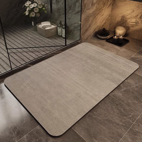 Namzi-b Bathroom Rug Mat , Non-Slip Plush Shaggy Bath Carpet, Machine Wash Dry, Bath Mats for Bathroom Floor, Tub and Shower, Bathroom Runner Bathmat Accessories Decor 15*23inch (S)