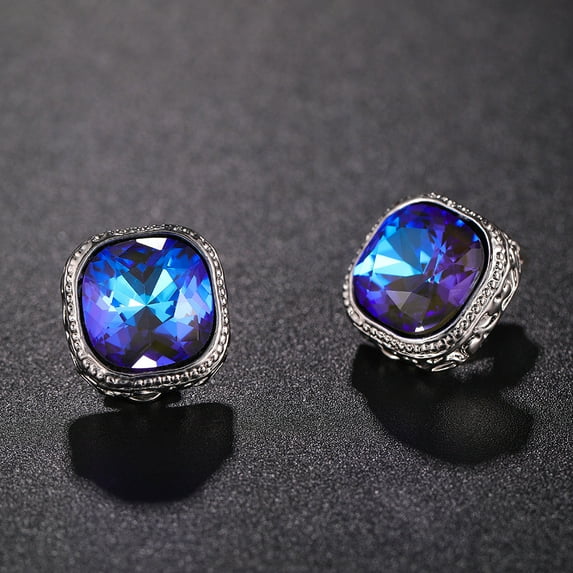 Namzi-b Cubic Zirconia Crystal Clip-On Earrings,for Clip On Earrings for Non-Pierced Ears for Women, Brides, Bridesmaids, Mother of the Bride-C05